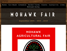 Tablet Screenshot of mohawkfair.com